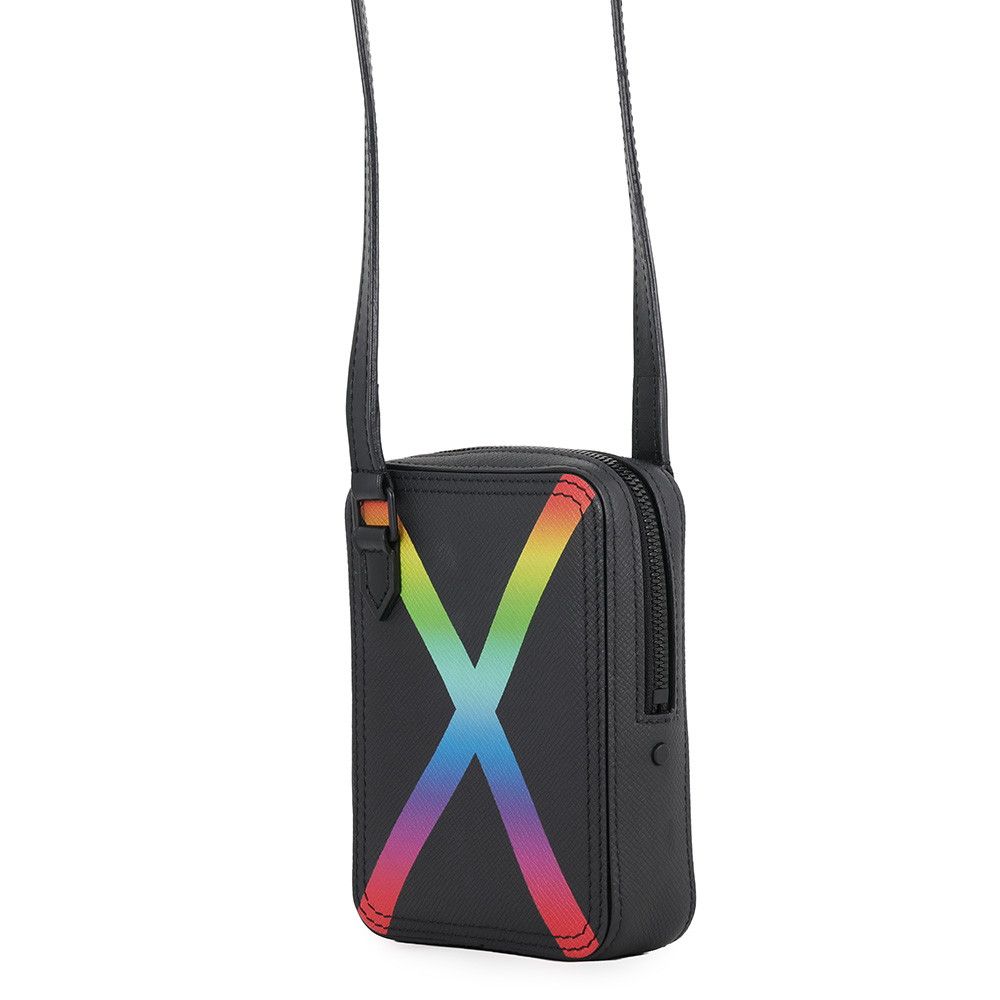 Louis Vuitton Shoulder Bag Taiga Danube Messenger Black — view 2