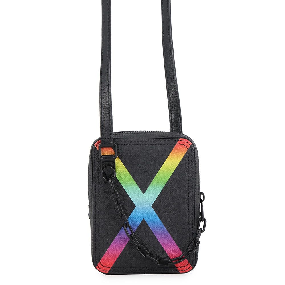 Louis Vuitton Shoulder Bag Taiga Danube Messenger Black