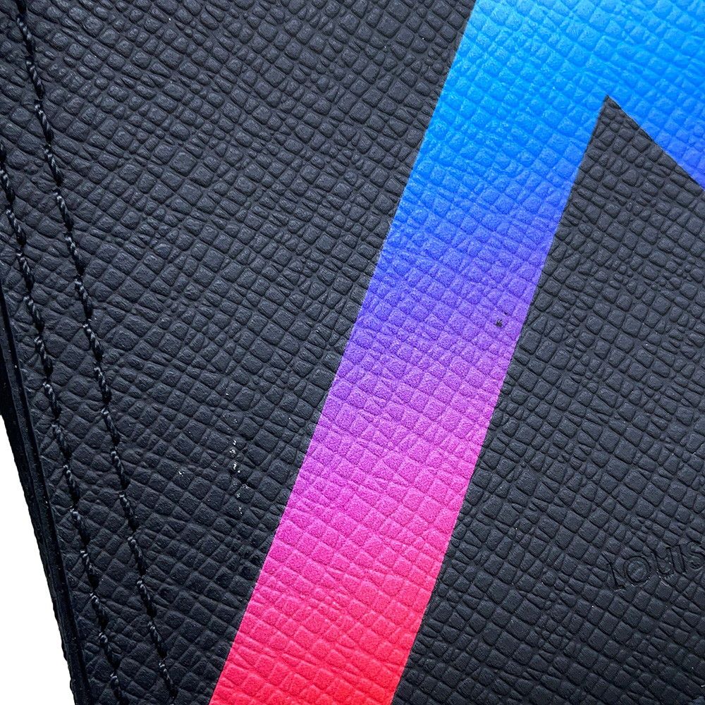 Louis Vuitton Shoulder Bag Taiga Danube Messenger Black — view 7