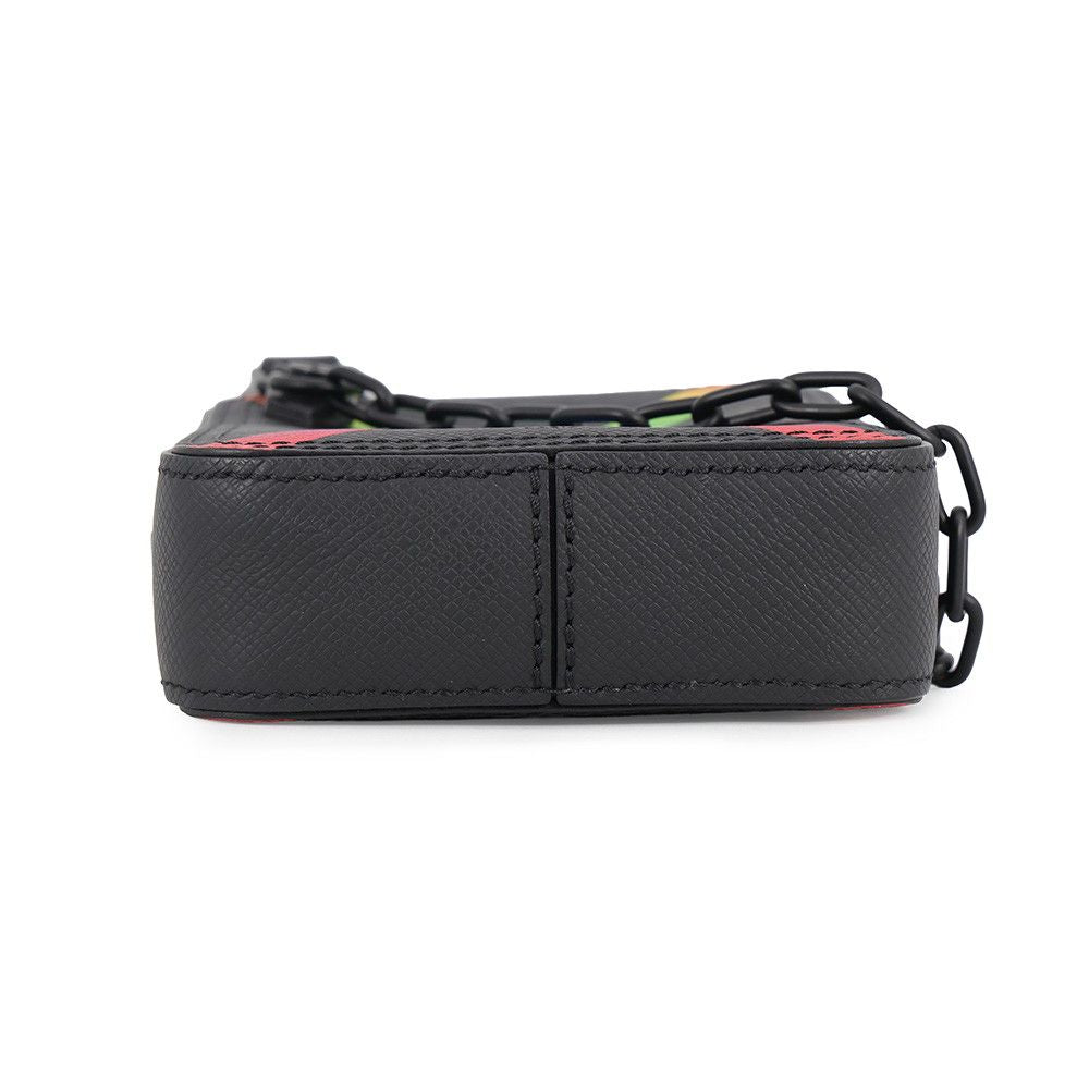 Louis Vuitton Shoulder Bag Taiga Danube Messenger Black — view 3