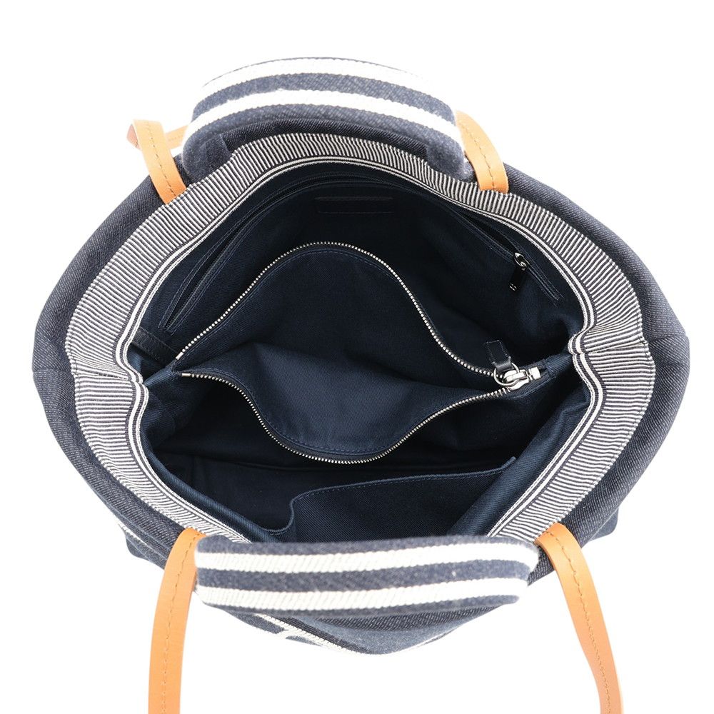 Chanel Tote CC Logo Denim Leather 2-Way Shoulder Bag — view 6