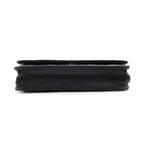 Chanel Chain Wallet Classic Quilted CC Logo Caviar Leather Black Shoulder Bag — view 3
