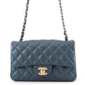 Chanel Chain Shoulder Bag Mini Quilted 20 CC Logo Caviar Leather