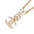 Chanel Necklace CC Logo Rhinestone I 23