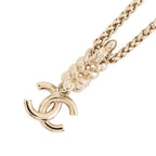 Chanel Necklace CC Logo Rhinestone I 23 — view 3