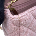 Chanel Chain Shoulder Bag Mini Quilted 20 CC Logo Tweed — view 7