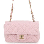 Chanel Chain Shoulder Bag Mini Quilted 20 CC Logo Tweed
