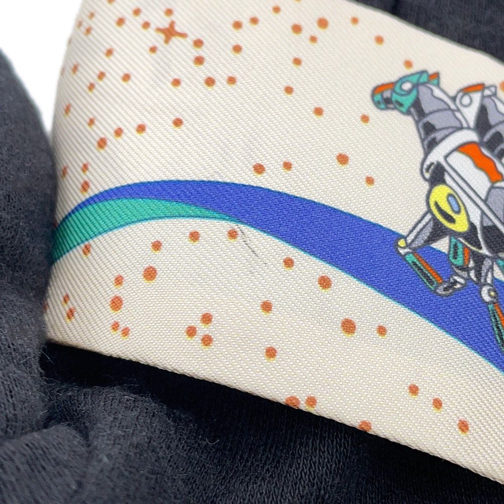 Hermes Scarf Twilly Spacederby Space Derby Silk Twill — view 6