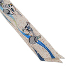 Hermes Scarf Twilly Spacederby Space Derby Silk Twill — view 4