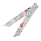 Hermes Scarf Twilly Fly in the Skycarre Carres Volants Silk Twill — view 2