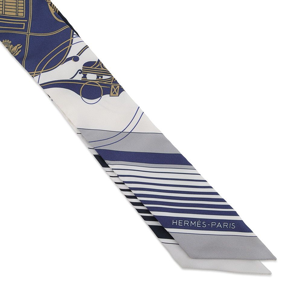 Hermes Scarf Twilly Ex-Libris Silk Twill — view 4