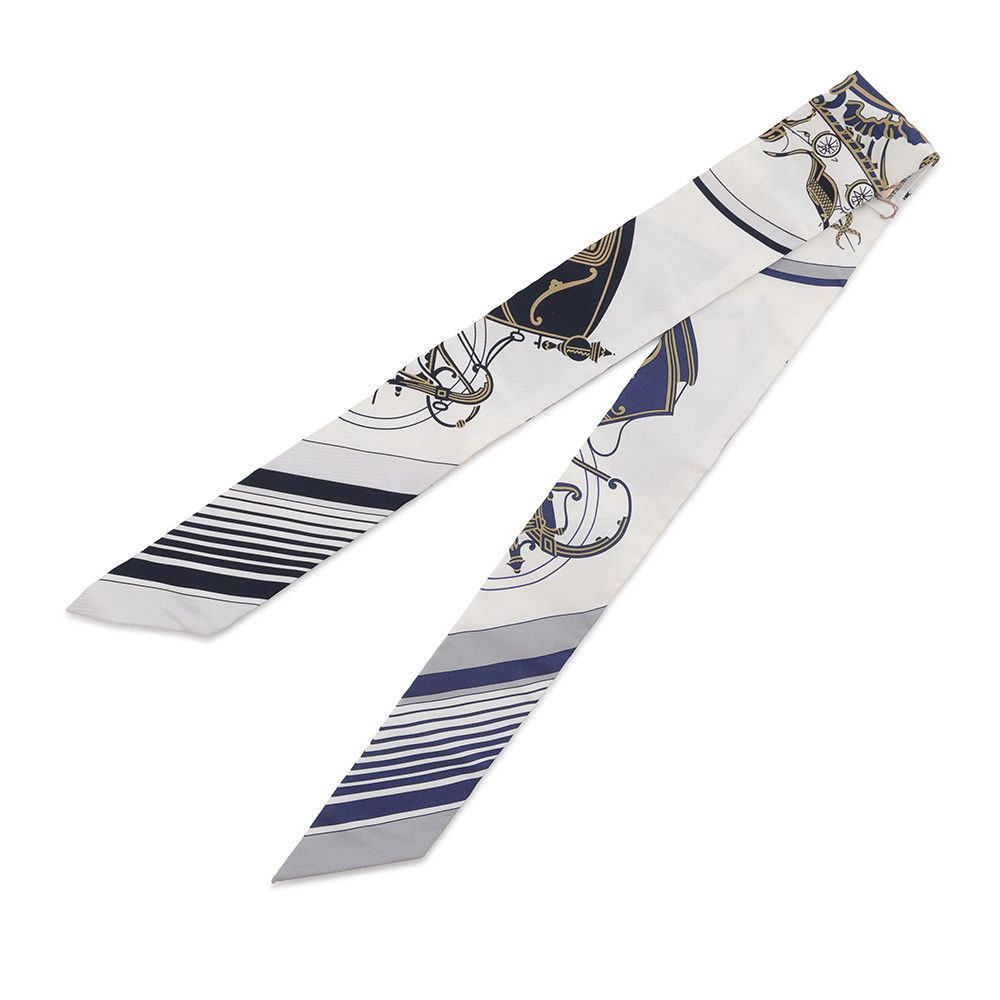 Hermes Scarf Twilly Ex-Libris Silk Twill — view 2