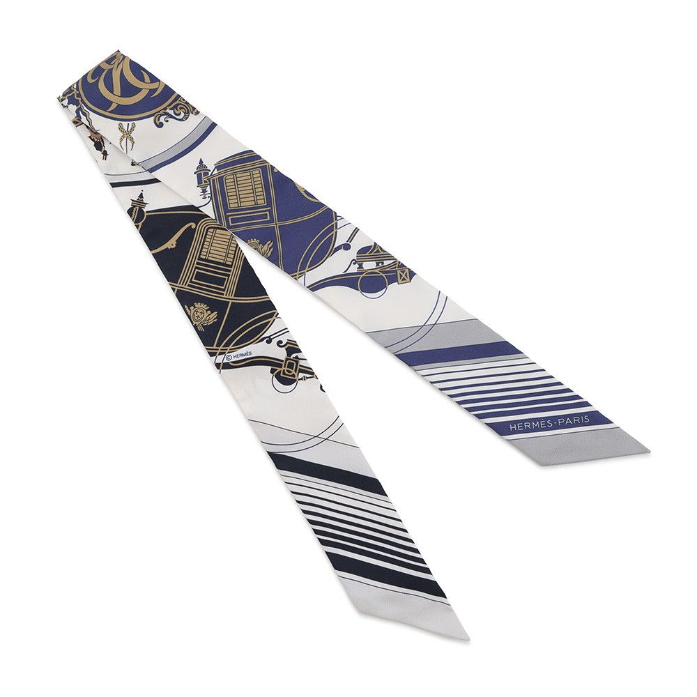 Hermes Scarf Twilly Ex-Libris Silk Twill — view 3