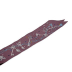 Hermes Scarf Twilly les Cles a Pois Silk Twill — view 5