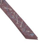 Hermes Scarf Twilly les Cles a Pois Silk Twill — view 4