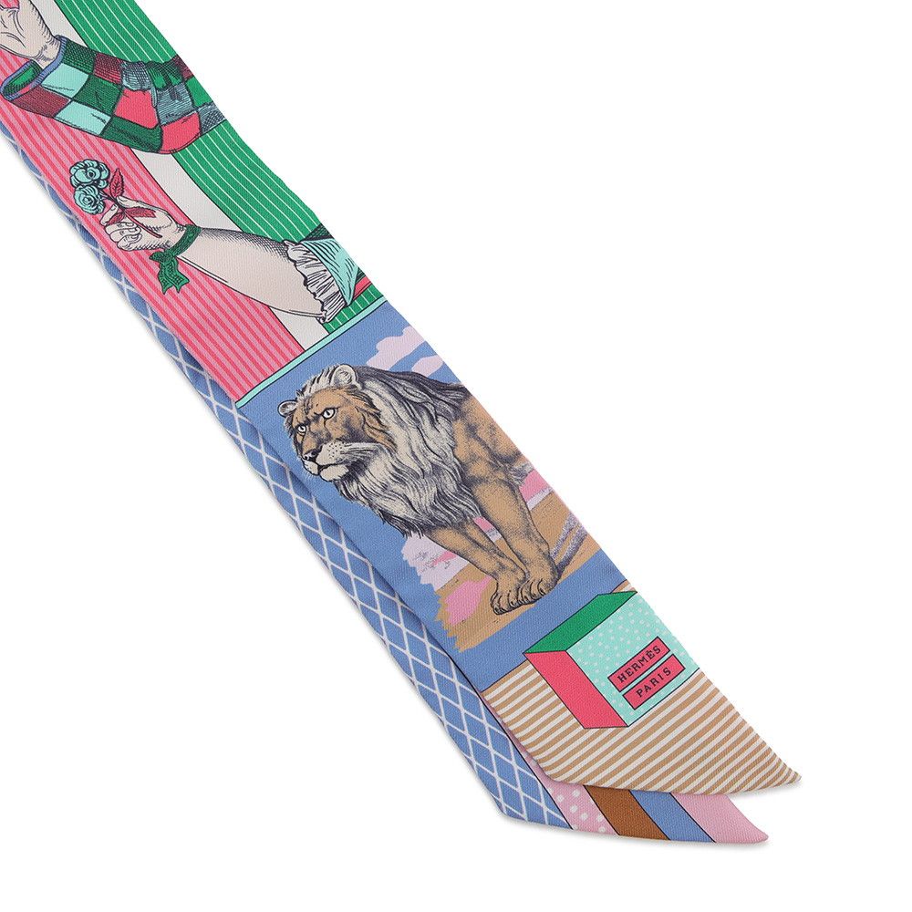 Hermes Scarf Twilly Grand Theater Nouveau Silk Twill — view 4