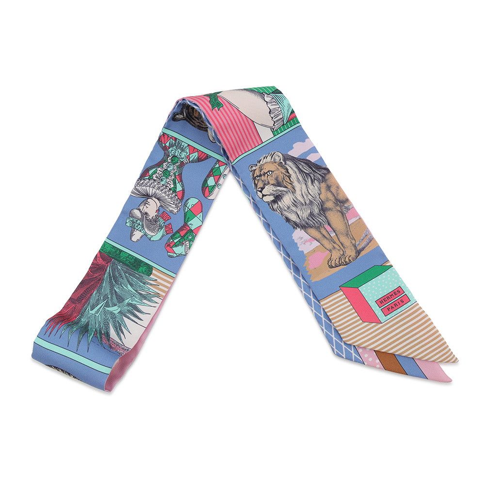 Hermes Scarf Twilly Grand Theater Nouveau Silk Twill