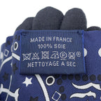 Hermes Scarf Twilly Bandween Sky and Sea Bandana Entre Ciel Et Mer Silk Twill — view 8