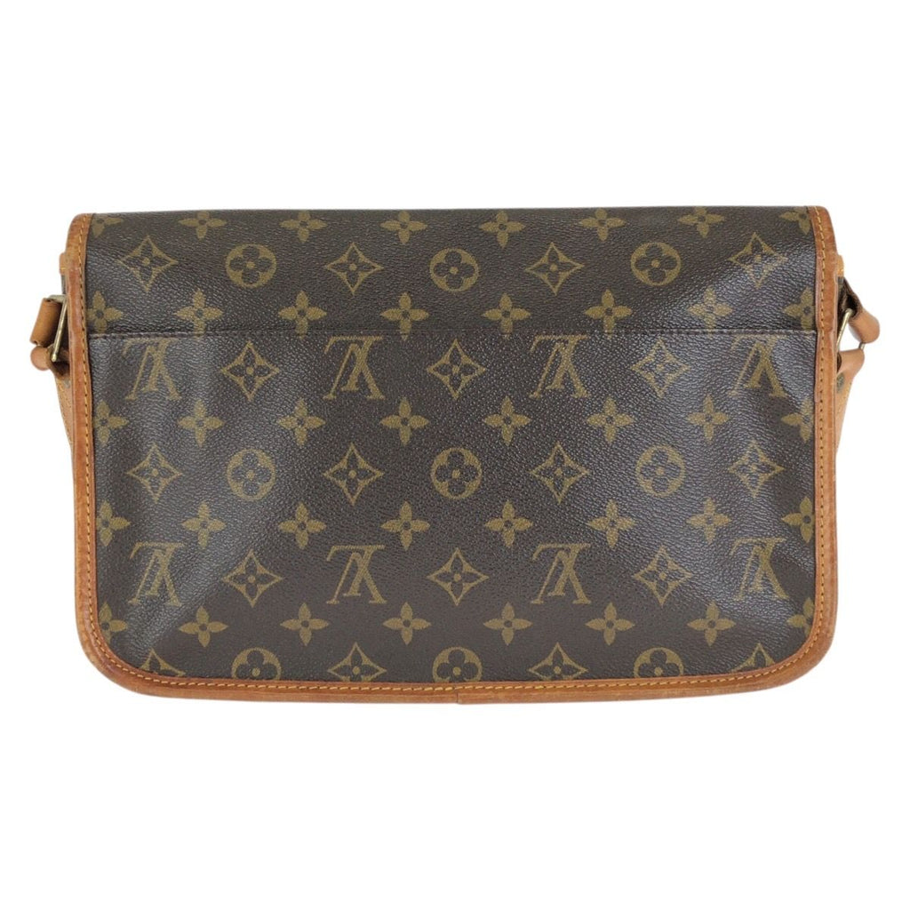 Louis Vuitton Monogram Gibeciere MM Brown Gold Leather Shoulder Bag — view 2