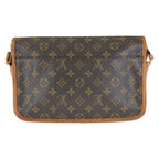 Louis Vuitton Monogram Gibeciere MM Brown Gold Leather Shoulder Bag — view 2