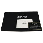 Chanel Navy Caviar Silver V-stitch Chevron Clutch Pouch — view 7