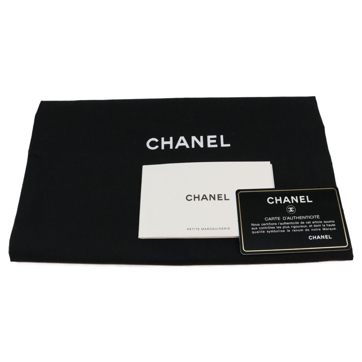 Chanel Navy Caviar Silver V-stitch Chevron Clutch Pouch — view 7