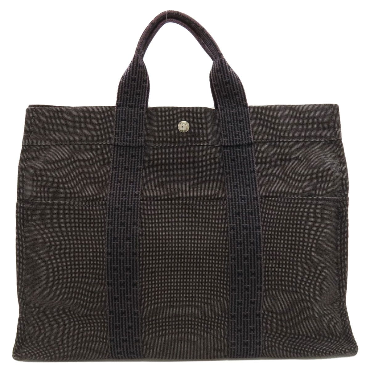 Hermes Herline Tote MM Handbag Canvas