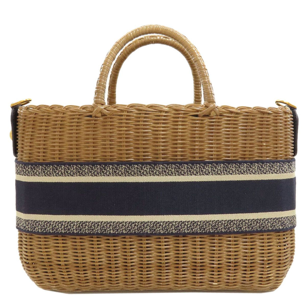 Dior Wicker Oblique Handbag Rattan — view 2