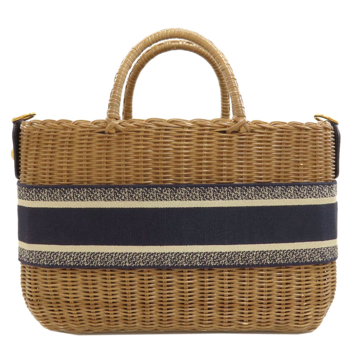 Dior Wicker Oblique Handbag Rattan — view 2