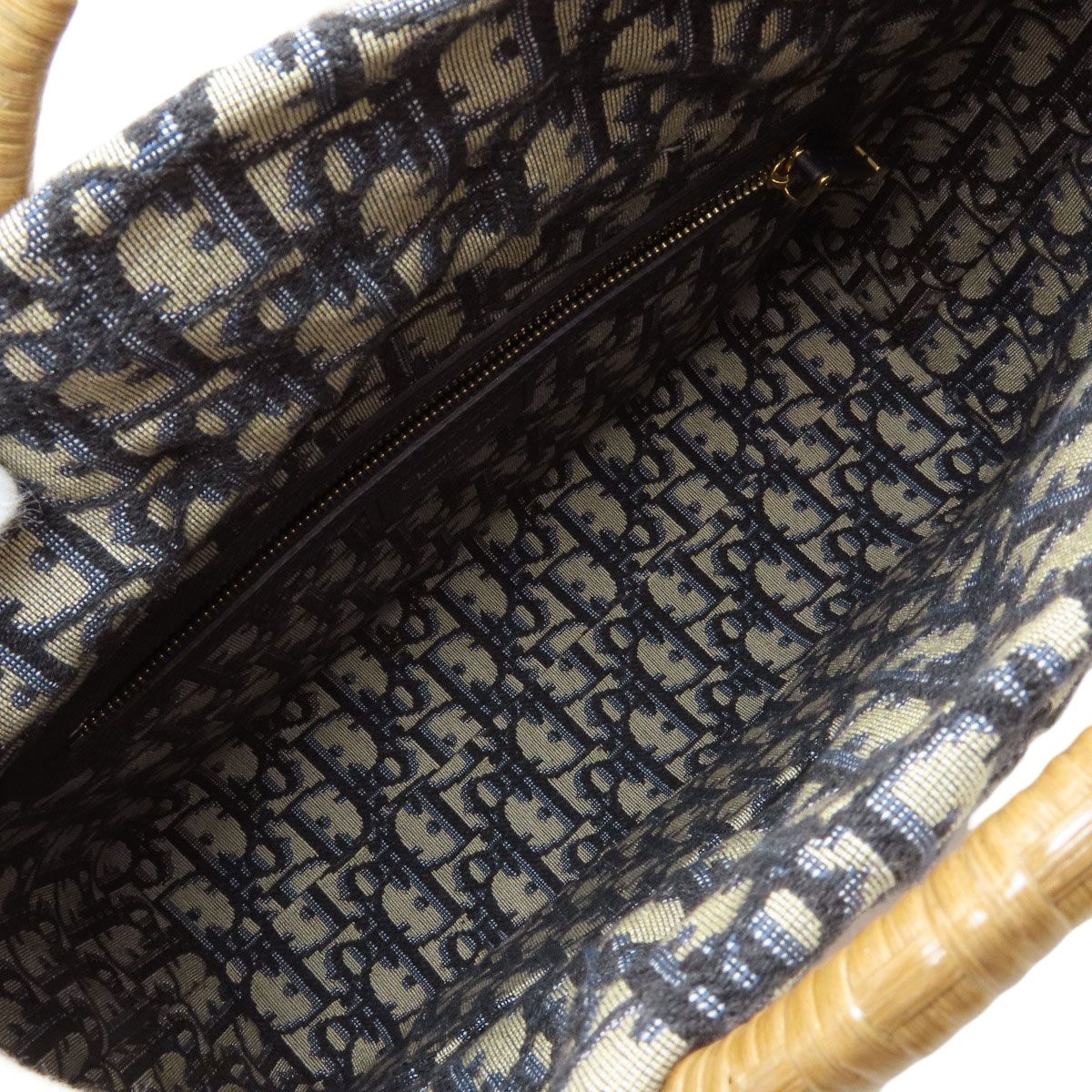 Dior Wicker Oblique Handbag Rattan — view 5