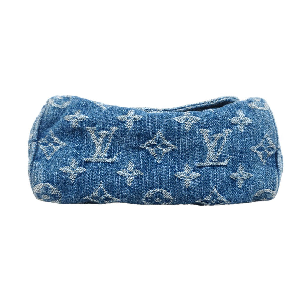 Louis Vuitton Handbag Monogram Denim Nano Speedy Blue 2-Way Bag — view 3