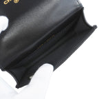 Chanel Handbag Quilted Lambskin Black Champagne Gold 2-Way Bag — view 4