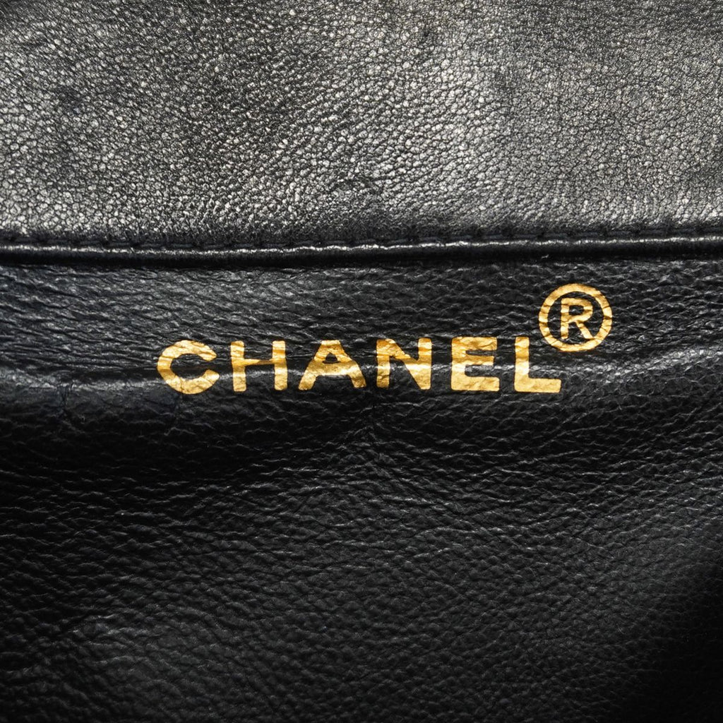 Chanel Backpack Quilted Lambskin Black Gold — view 5