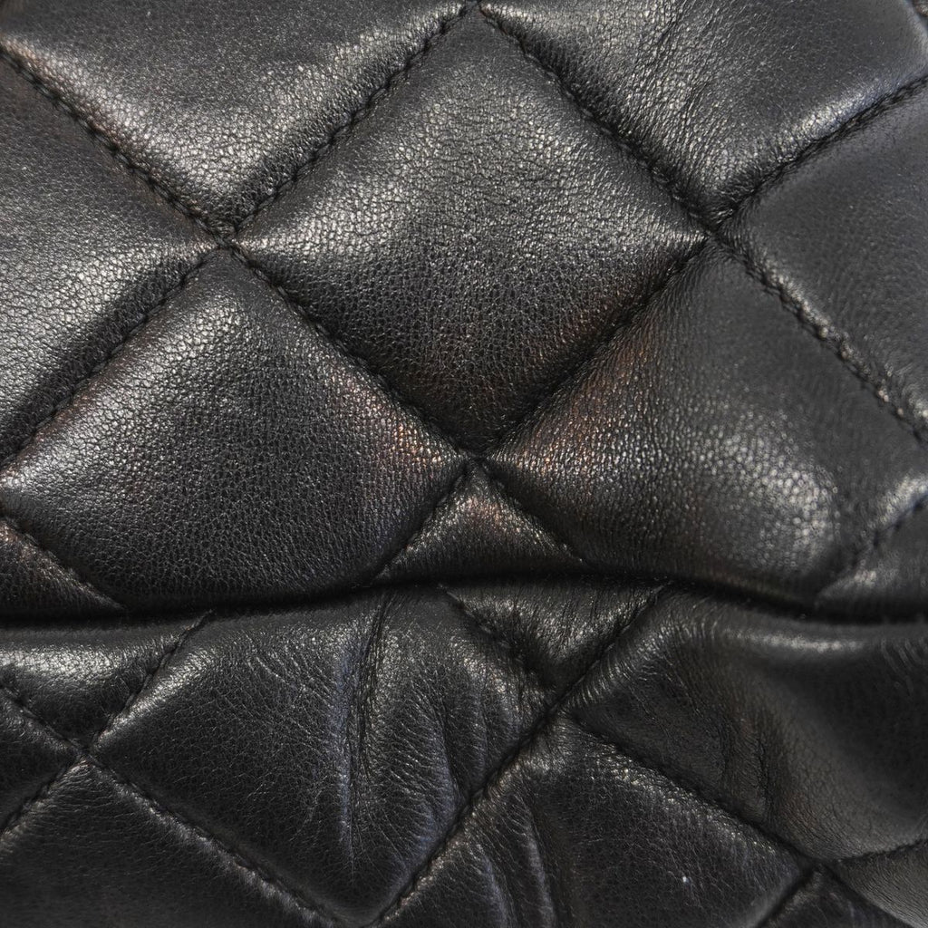Chanel Backpack Quilted Lambskin Black Gold — view 8