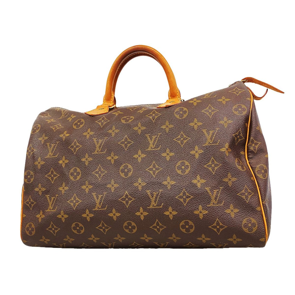 Louis Vuitton Handbag Monogram Speedy 35 Brown