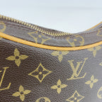Louis Vuitton Shoulder Bag Monogram Pochette Croissant Brown — view 8