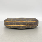 Louis Vuitton Shoulder Bag Monogram Pochette Croissant Brown — view 3