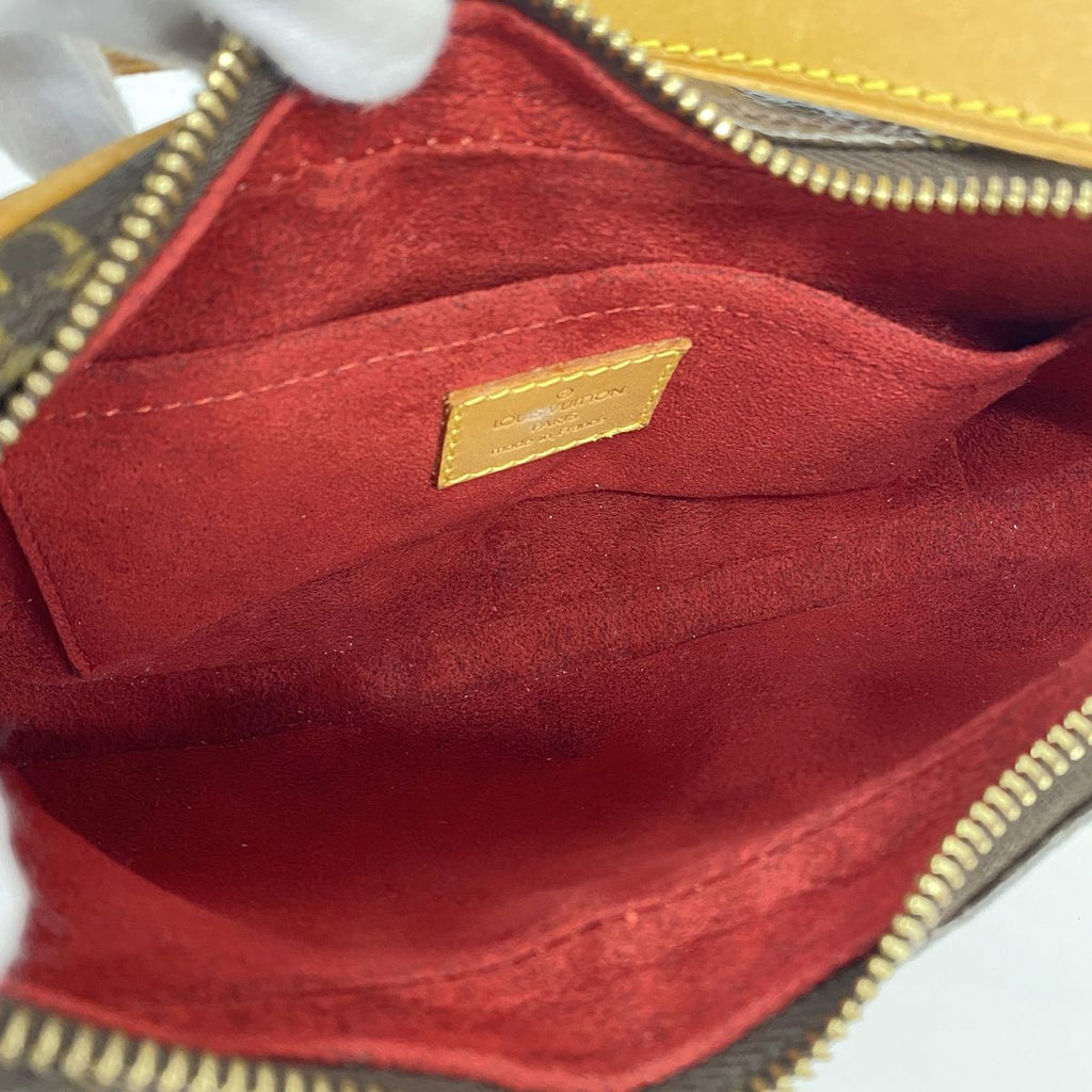 Louis Vuitton Shoulder Bag Monogram Pochette Croissant Brown — view 4