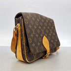 Louis Vuitton Shoulder Bag Monogram Cartouchiere GM Brown — view 2