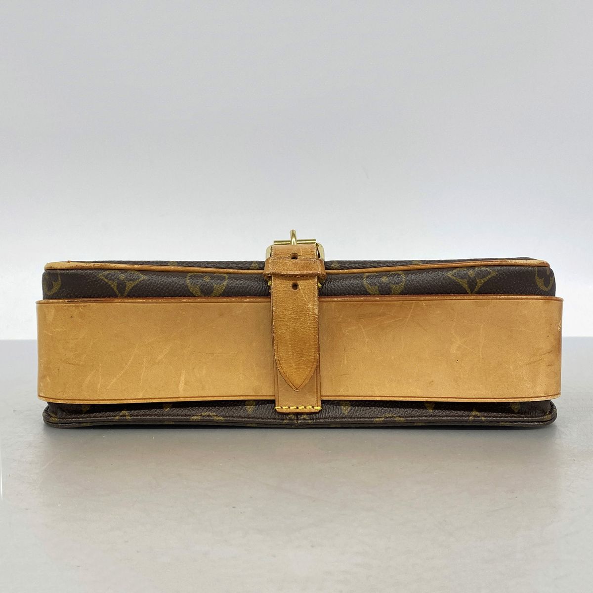 Louis Vuitton Shoulder Bag Monogram Cartouchiere GM Brown — view 3