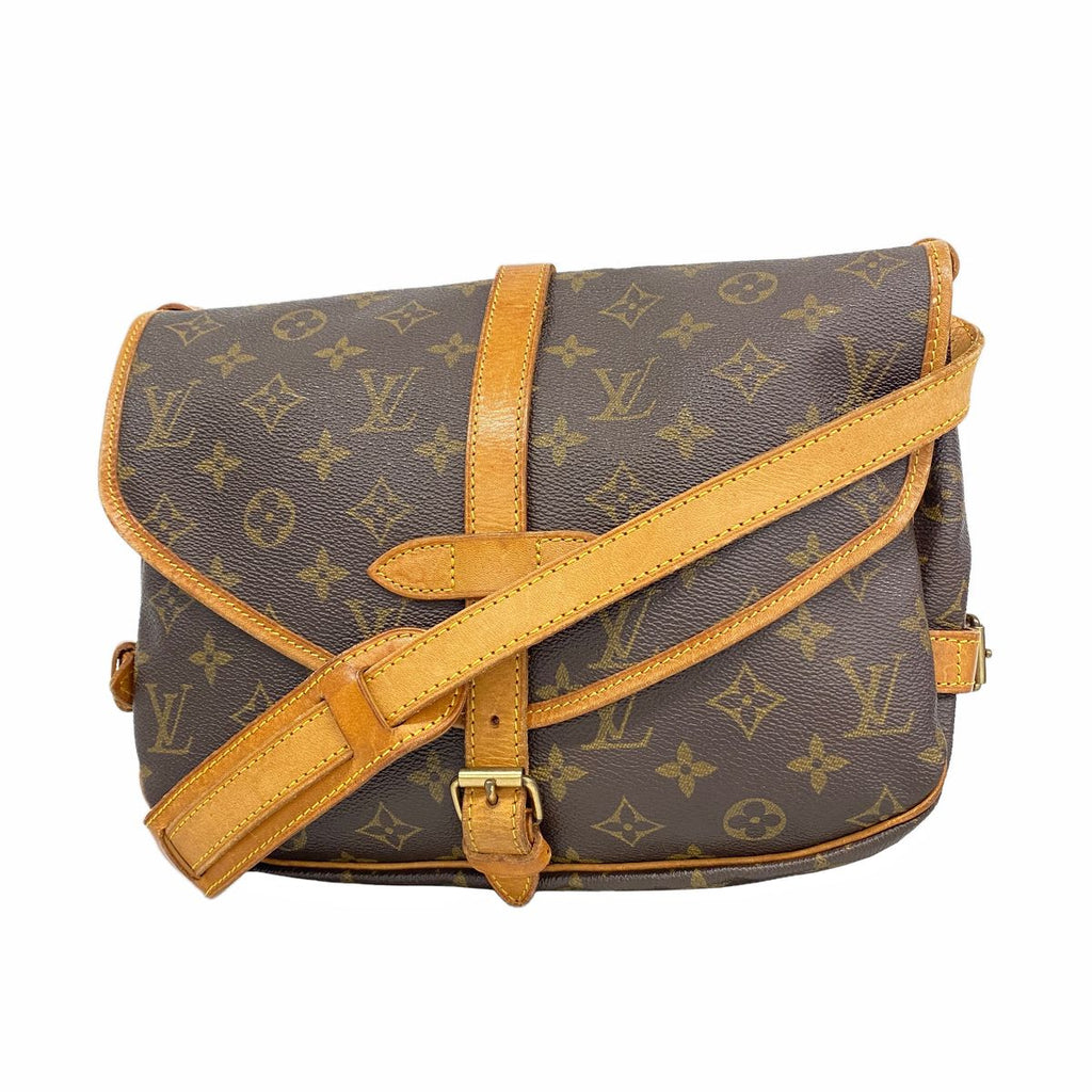 Louis Vuitton Shoulder Bag Monogram Saumur 30 Brown