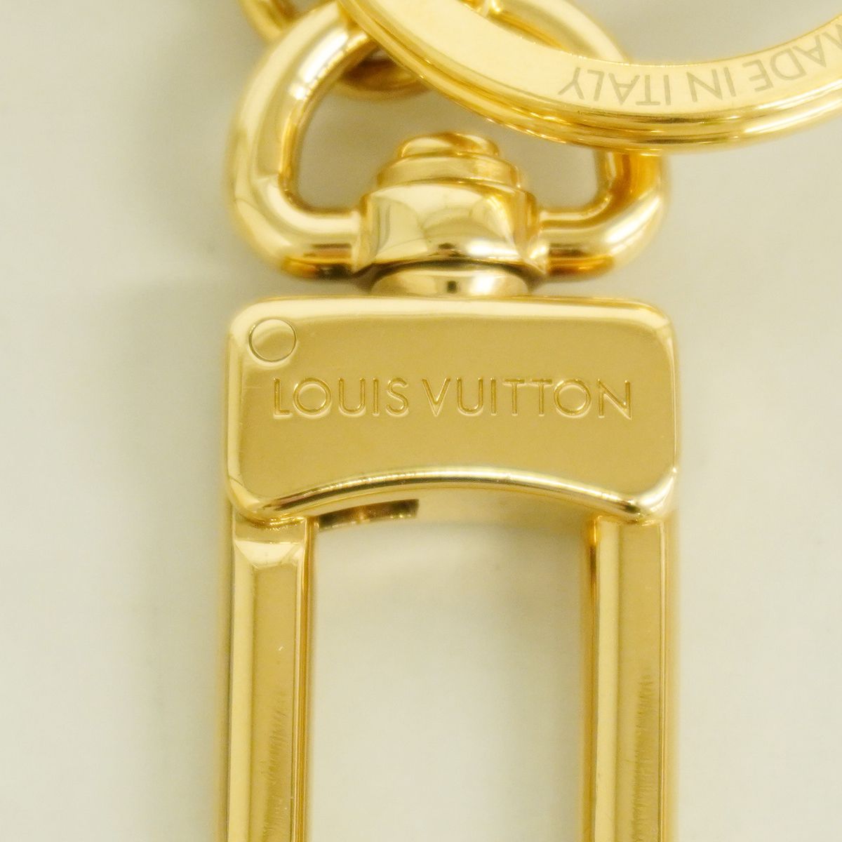 Louis Vuitton Key Holder Charm Fleur de Monogram Gold Multicolor — view 2