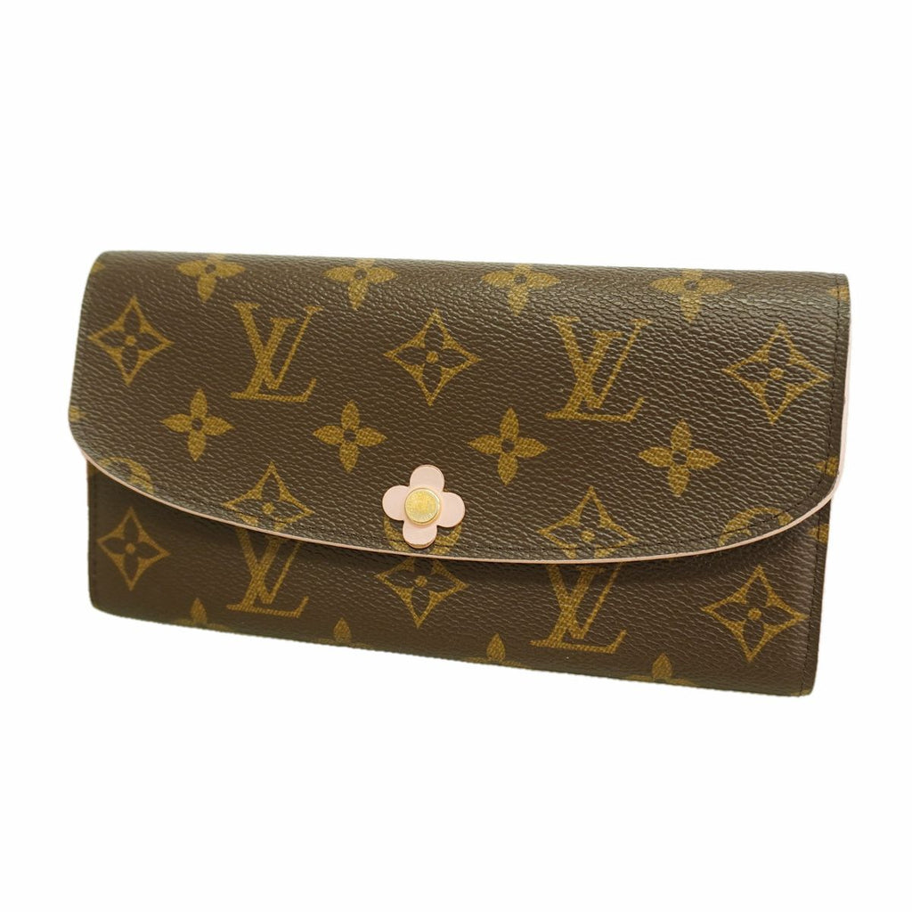 Louis Vuitton Wallet Monogram Portefeuille Emily Flower Charm Hot Pink