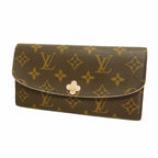 Louis Vuitton Wallet Monogram Portefeuille Emily Flower Charm Hot Pink