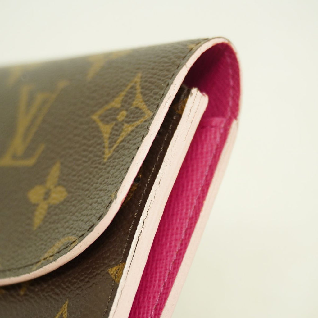 Louis Vuitton Wallet Monogram Portefeuille Emily Flower Charm Hot Pink — view 7