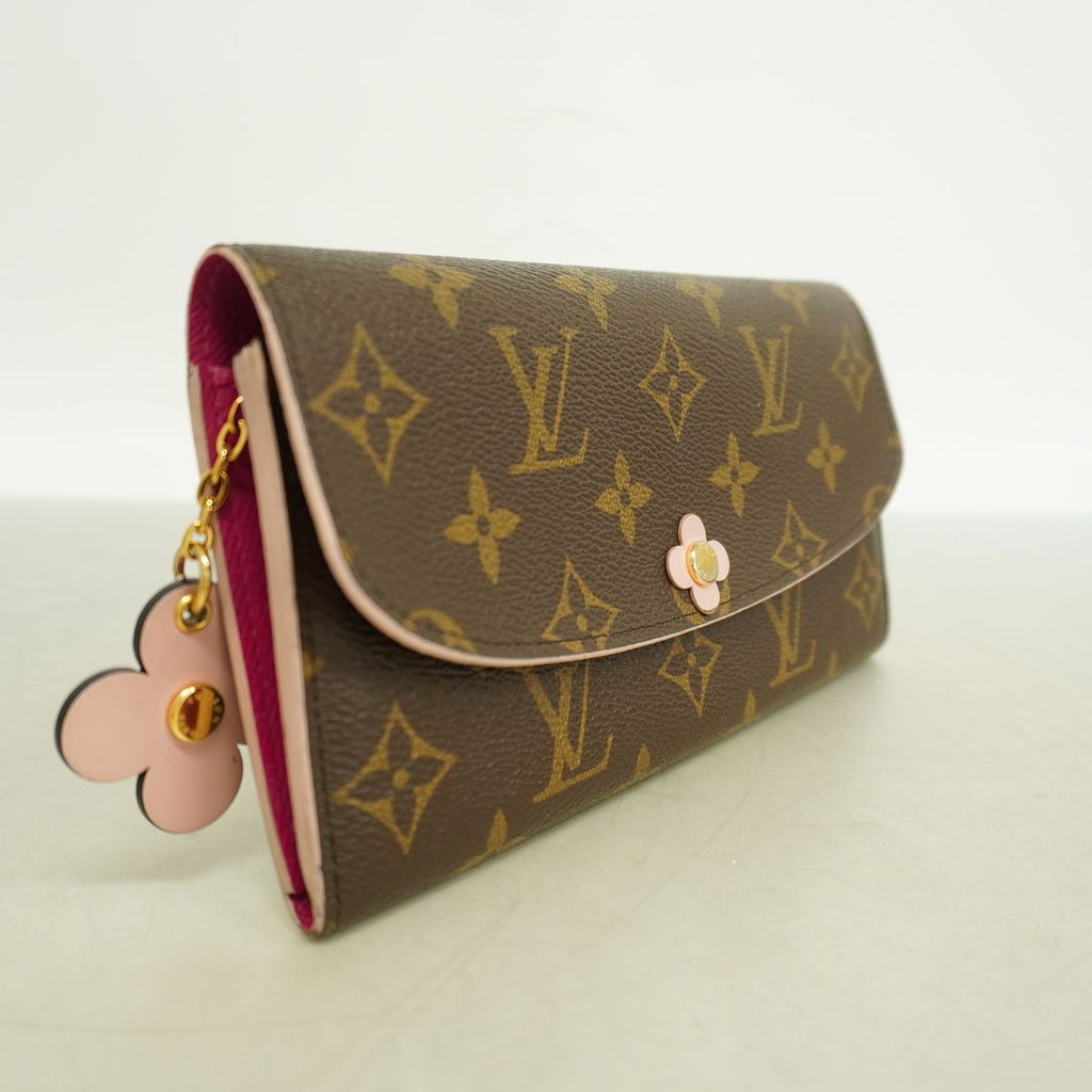 Louis Vuitton Wallet Monogram Portefeuille Emily Flower Charm Hot Pink — view 2