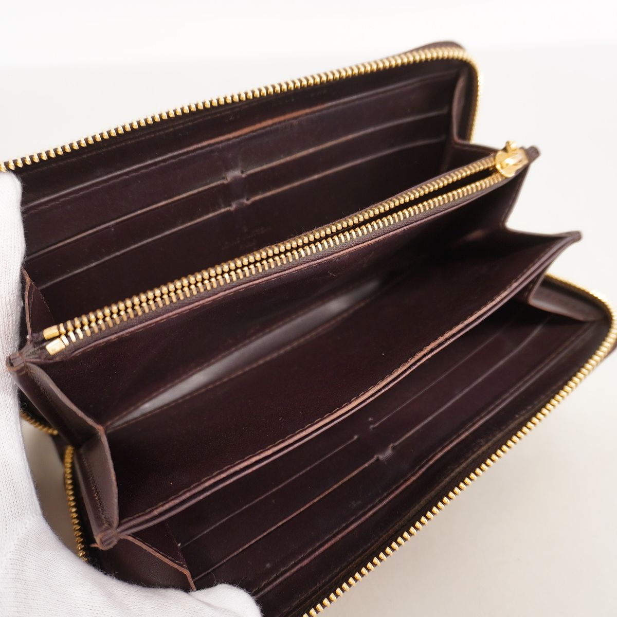 Louis Vuitton Wallet Vernis Zippy Amarante — view 3