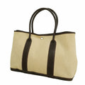 Hermes Tote Bag Garden Party PM Toile H Brown Silver