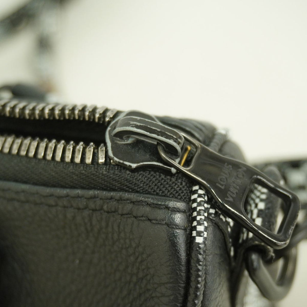 Louis Vuitton Handbag Damier Distorted Keepall XS Black 2-Way Bag — view 6