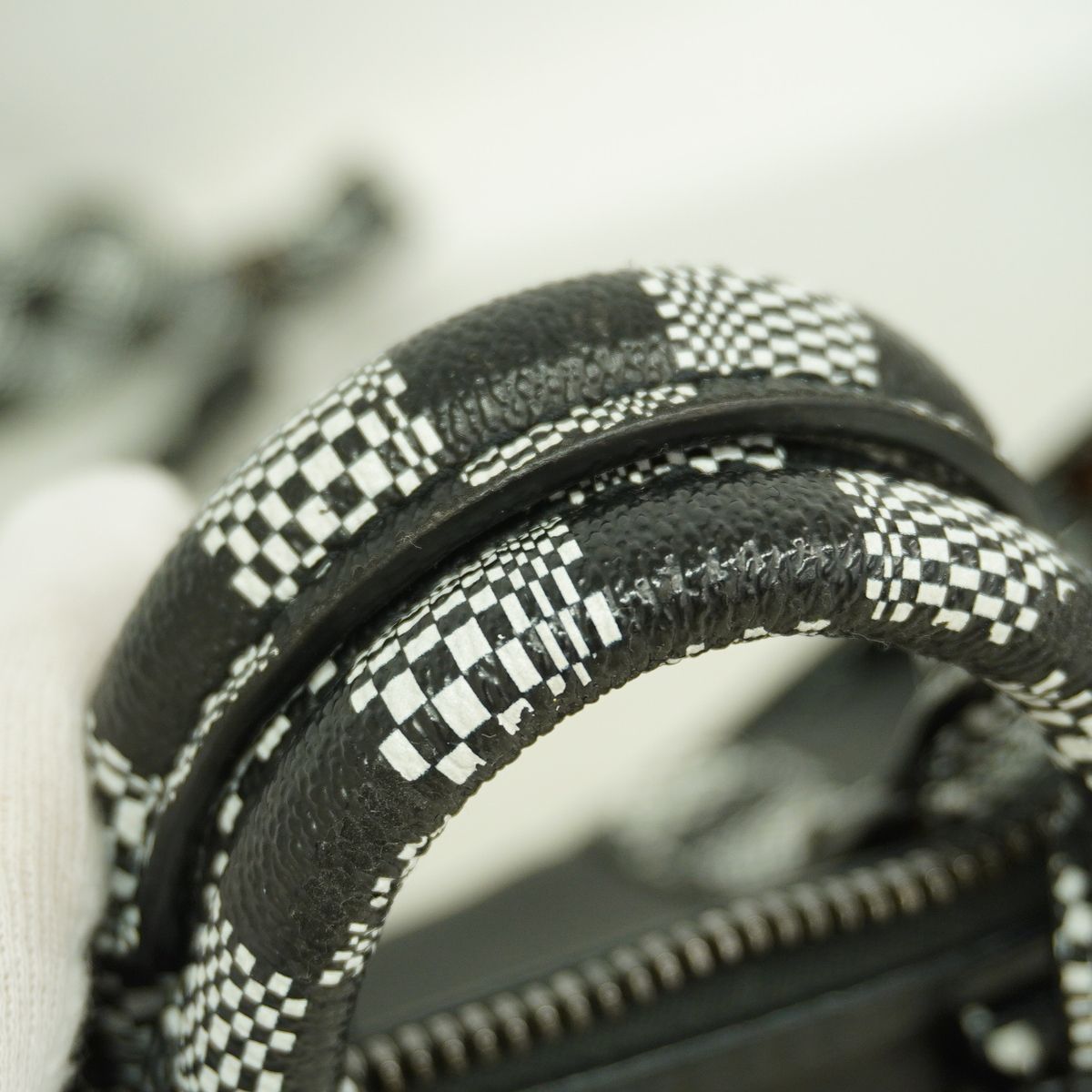 Louis Vuitton Handbag Damier Distorted Keepall XS Black 2-Way Bag — view 8